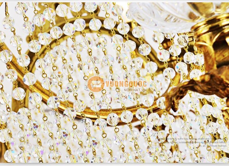 Đèn chùm đồng chim đại bàng dũng mãnh abr138-8